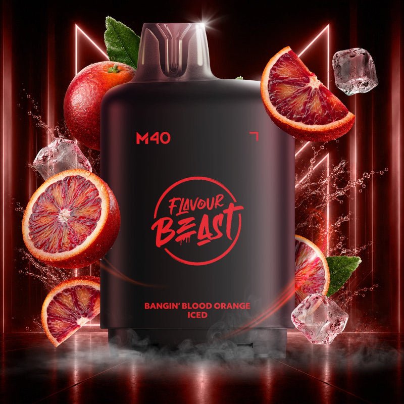 Level X M40 Flavour Beast Pods - Bangin' Blood Orange Iced, 160k Puffs - PODS - Mister Vapor