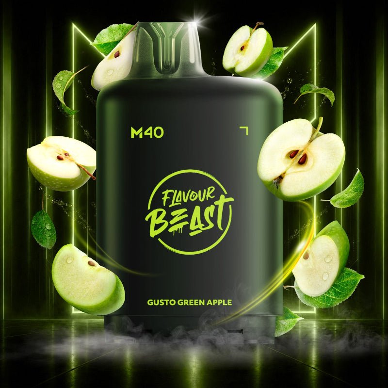 Level X M40 Flavour Beast Pods - Gusto Green Apple, 160k Puffs - PODS - Mister Vapor