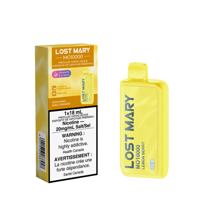 #1 LOST MARY MO10000 LEMON BERRY DISPOSABLE VAPE 10000 PUFFS