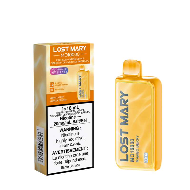 #1 LOST MARY MO10000 MANGO BERRY DISPOSABLE VAPE 10000 PUFFS