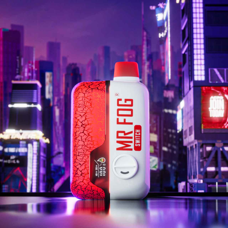 Meet the Mr Fog Switch SW15000 disposable vape! Indulge in the deliciously sweet and tangy flavor of ripe strawberries and exotic dragon fruit with our Strawberry Dragon Fruit vape juice! Adjustable Wattage 10w(Eco) and 20w(Boost), Dual Mesh Coil, 15000 puffs, adjustable airflow, 650mAh battery, 12ml e-juice capacity. Quebec, Ontario, New Brunswick, Nova scotia, PEI, Alberta, Manitoba, Saskatchewan and B.C,