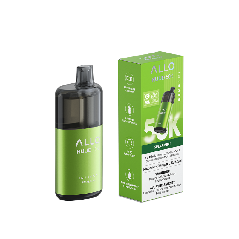 Allo NUUD Spearmint 50K Intense Disposable Vape