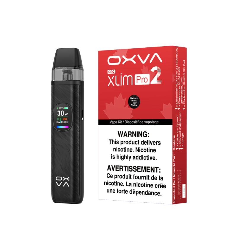 Discover the new OXVA Xlim Pro 2 Starter Kit with a powerful 1300mAh battery lasting up to 4 days, a 0.56” HD color screen, and upgraded safety features. Shop now !