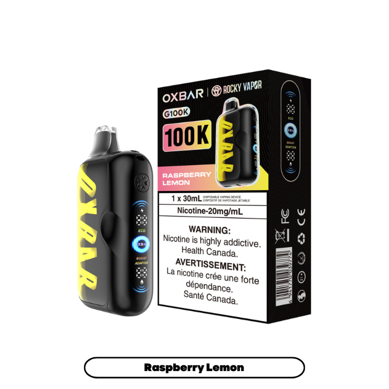 Oxbar G100k Disposable Vape - Raspberry Lemon