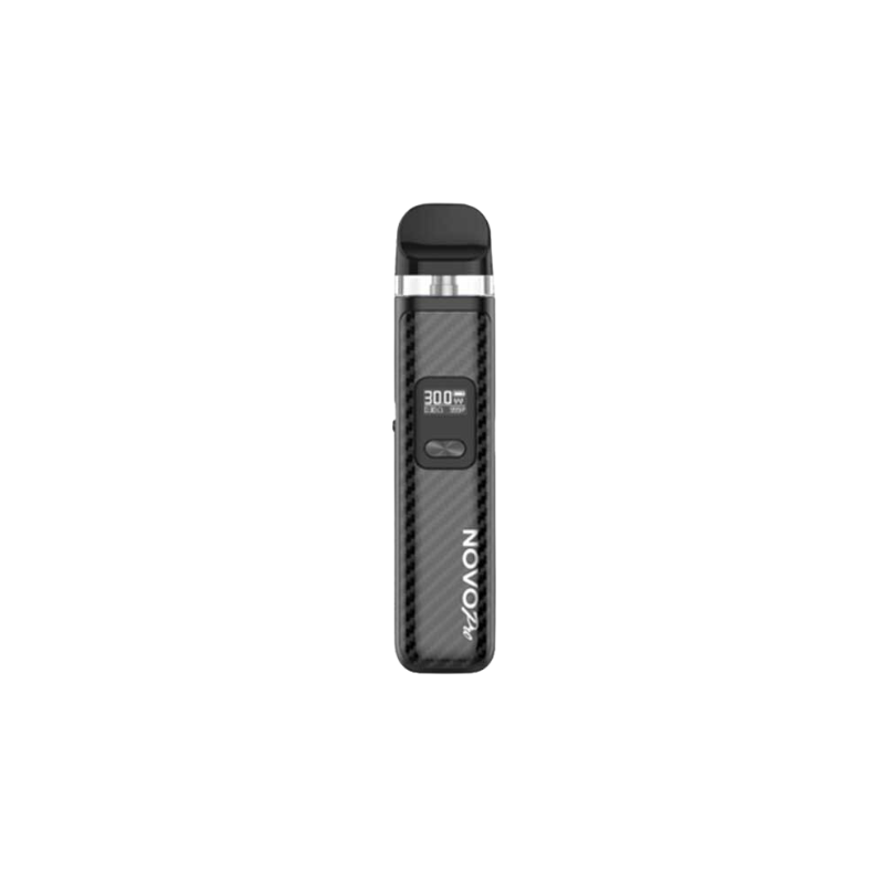 #1. Check out the latest kit release from Smok, the Smok Novo Pro Pod Kit. This innovative vaping device is compatible with all Novo/Novo 2/Novo 2x pods with a power range of 5W-30W, and OLED screen.. BLACK CARBON FIBER