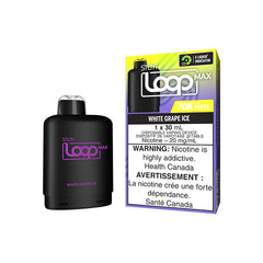 New arrivals! STLTH LOOP MAX WHITE GRAPE ICE 70K POD prefilled packed with upto 7000 puffs and 30ml of eliquid. Buy now in store or online at MV 