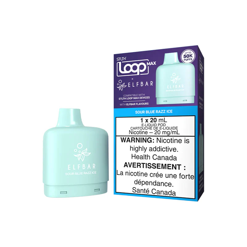 STLTH Loop Max X Elf Bar 50k Pod - Sour Blue Razz Ice