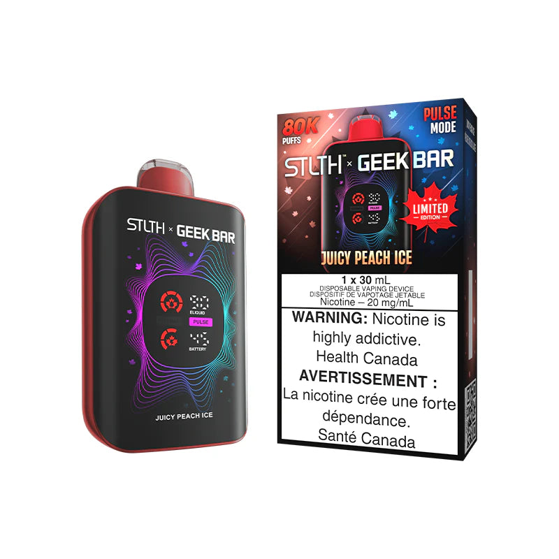 STLTH X GEEKBAR Canada Day Limited Edition 80K Disposable Vape, 30mL