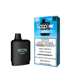 BLUE RAZZ STLTH LOOP 9K POD Indulge in a sweet blue raspberry flavour for a fruity kick Representing the pinnacle of excellence in the vaping realm, STLTH Loop 9K Pod boasts an impressive 17ML e-liquid capacity, providing an astonishing 9000 puffs per pod.