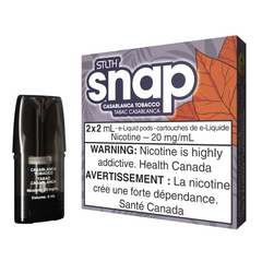 #1 Best Pod Seller STLTH Snap Casablanca Tobacco Mister Vapor New Brunswick Canada 