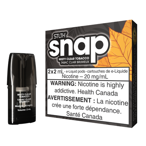 New Hot Seller STLTH Snap Misty Clear Tobacco Mister Vapor Nova Scotia Canada 