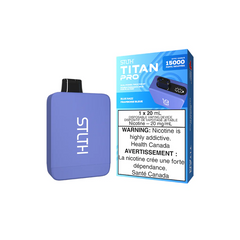 #1 BUY STLTH TITAN (10k) / TITAN PRO (15k) BLUE RAZZ DISPOSABLE VAPE AT MV ONTARIO