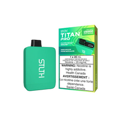 BUY STLTH TITAN (10k) / TITAN PRO (15k) GREEN APPLE ICE DISPOSABLE VAPE AT MV ONTARIO