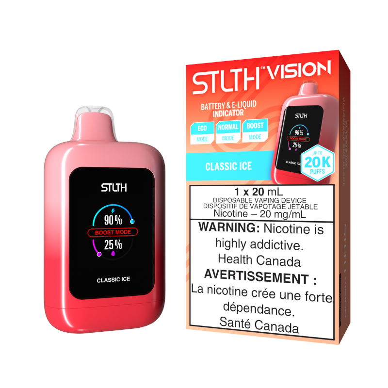 GET THE NEW STLTH VISION (20k) CLASSIC ICE DISPOSABLE VAPE AT A VAPE SHOP NEAR ME MISTER VAPOR