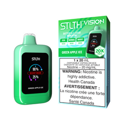 FREE DELIVERY STLTH VISION (20k) GREEN APPLE ICE DISPOSABLE VAPE WITHIN ZONE