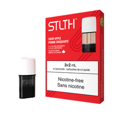 STLTH CRISP APPLE PODS NICOTINE FREE E=LIQUID