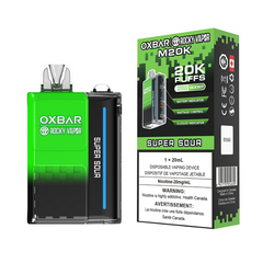 1. OXBAR M20K SUPER SOUR DISPOSABLE VAPE AT MISTER VAPOR SAME DAY DELIVERY