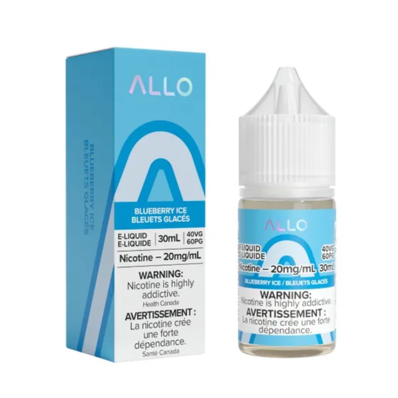 BEST SELLING ALLO E-LIQUID BLUEBERRY ICE at Mister Vapor Canada