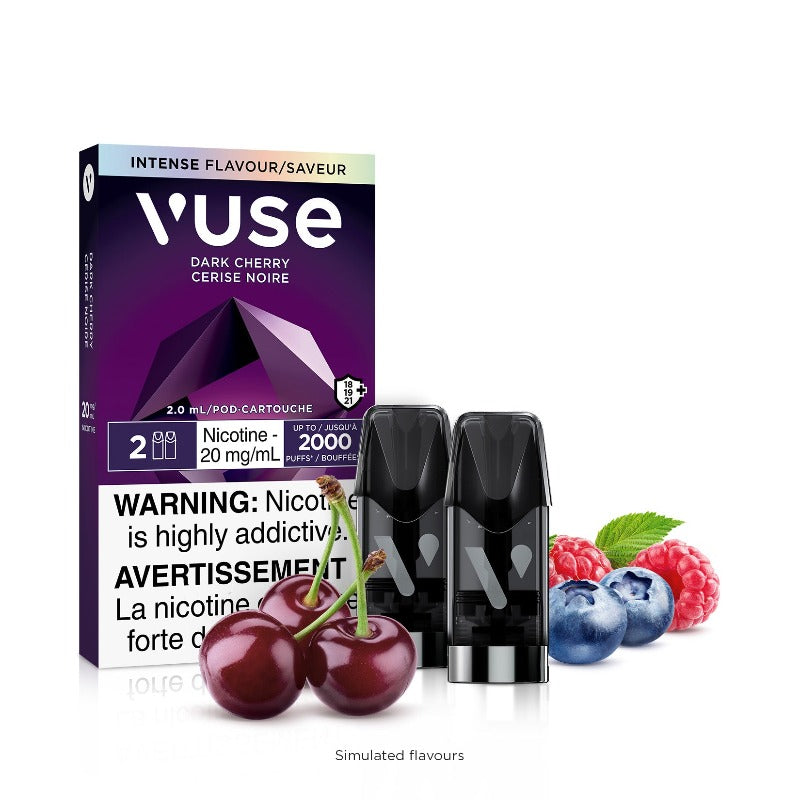 VUSE DARK CHERRY ePOD POD MISTER VAPOR TORONTO, BURLINGTON ONTARIO