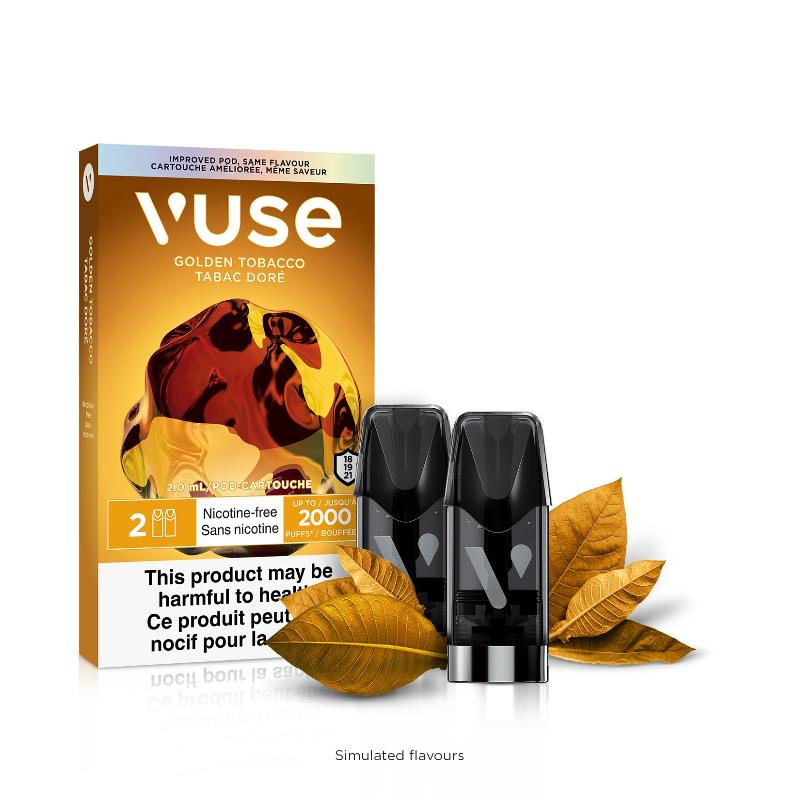 BUY VUSE NICOTINE FREE GOLDEN TOBACCO ePOD POD AT MISTER VAPOR CANADA