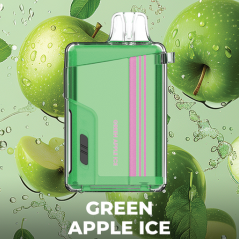 A NEW DISPOSABLE UWELL VISCORE 9000 GREEN APPLE ICE DISPOSABLE VAPE