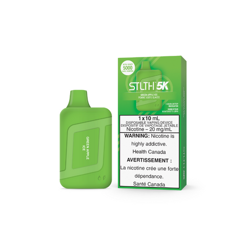 BUY STLTH BOX GREEN APPLE ICE DISPOSABLE AT MISTER VAPOR CANADA THE BEST ONLINE VAPE STORE