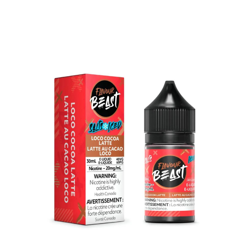 1. BEST RATED VAPE STORE FLAVOUR BEAST E-LIQUID LOCO COCOA LATTE ICED AT MISTER VAPOR CANADA