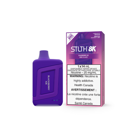 GET THE NEW STLTH BOX 8K BLACKBERRY ICE DISPOSABLE STICK AT MISTER VAPRO TORONTO ONTARIO CANADA