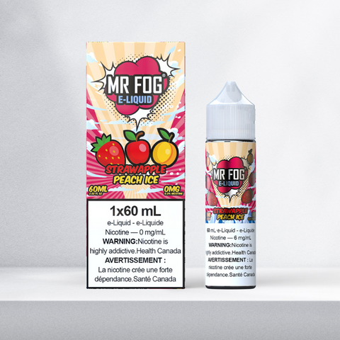 1. BEST VAPE STORE WITH SAME-DAY DELIVERY MR. FOG E-LIQUIDS STRAWAPPLE PEACH ICE (60ML) AT MISTER VAPOR