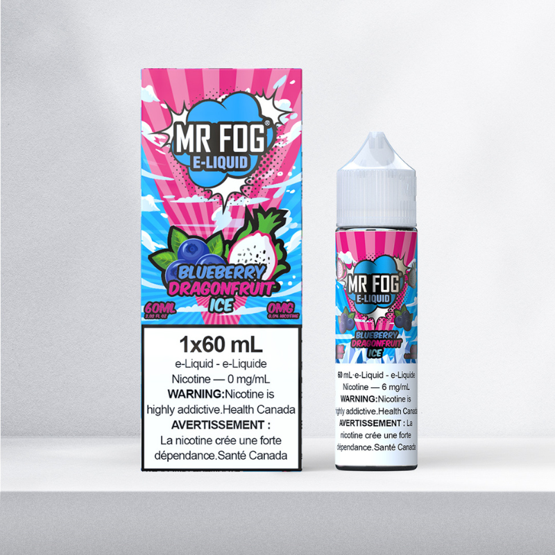 #1 BEST VAPE SHOP WITH CANADA WIDE DELIVERY MR. FOG E-LIQUIDS BLUEBERRY DRAGONFRUIT ICE (60ML) AT MISTER VAPOR CANADA