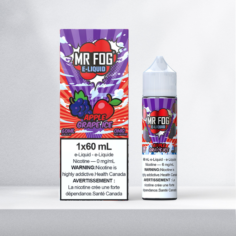 1. BEST VAPE STORE WITH DELIVERY MR. FOG E-LIQUIDS APPLE GRAPE ICE (60ML) AT MISTER VAPOR CANADA