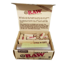 RAW CLASSIC MASTERPIECE KING SIZE ROLL AND TIPS