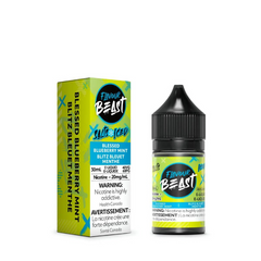 #1 NEW ARRIVAL FLAVOUR BEAST E-LIQUID BLESSED BLUEBERRY MINT ICED 20MG SALT AT MISTER VAPOR