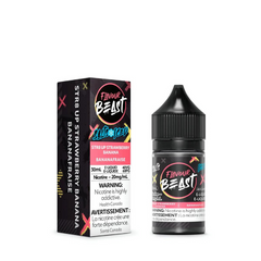 #1 BEST FLAVOUR BEAST E-LIQUID STR8 UP STRAWBERRY BANANA ICED 20MG SALT AT MISTER VAPOR