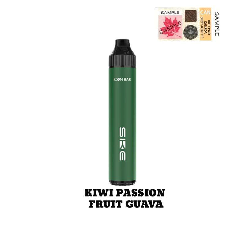 CHECK OUT THE ICON BAR KIWI PASSIONFRUIT GUAVA DISPOSABLE VAPE AT MISTER VAPOR CANADA