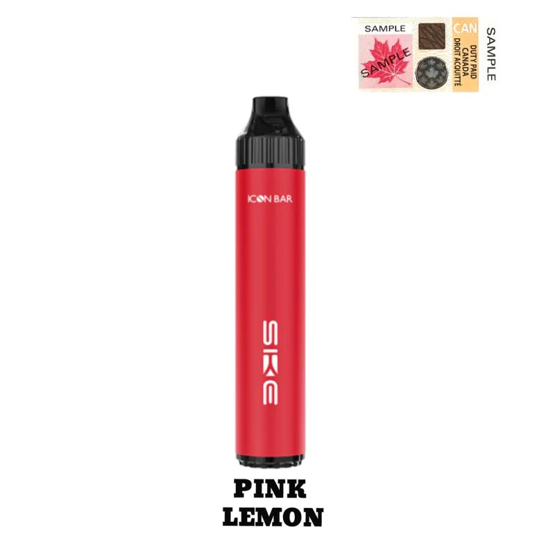CHECK OUT THE ICON BAR PINK LEMON DISPOSABLE VAPE AT MISTER VAPOR CANADA
