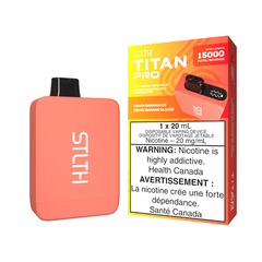 PEACH BANANA ICE STLTH TITAN PRO (15000 PUFFs) DISPOSABLE VAPE Step into the otherworldly realm of the Stealth Titan 10k Disposable Vape—where power and performance come together to form vaping greatness! Same-day delivery within the zone and express shipping GTA, Scarborough, Brampton, Etobicoke, Mississauga, Markham, Richmond Hill, Ottawa, Montreal, Nova Scotia, PEI, Vancouver, Vaughan, Toronto, York, North York, London, Kingston, Burlington, Hamilton, Quebec City, Halifax, St. John's, Fredericton, Ontari