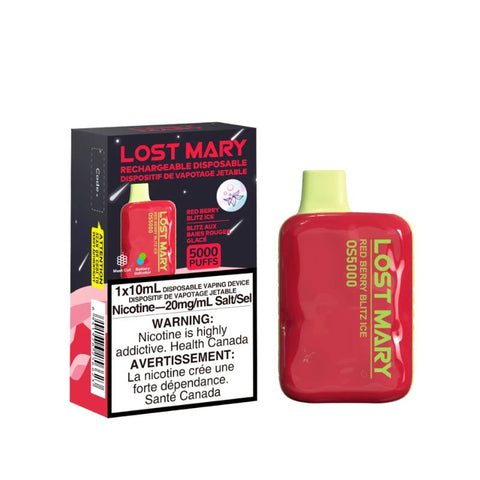 WHERE TO BUY? LOST MARY RED BERRY BLITZ ICE DISPOSABLE VAPE AT MISTER VAPOR (MR.VAPOR) CANADA