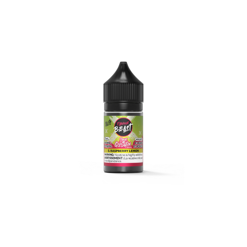 Flavour Beast Sour Gushin Series E-Liquid S. Raspberry Lemon Salt