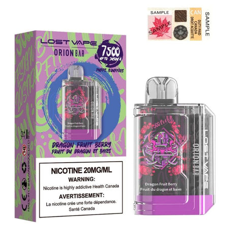 1. SELLING LOST VAPE ORION BAR DRAGON FRUIT BERRY DISPOSABLE at Mister Vapor Canada