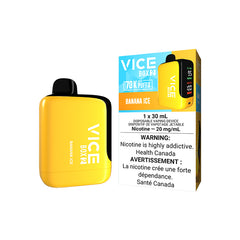 BANANA ICE VICE BOX 2 70K DISPOSABLE VAPE: 70000 puffs, 30mL e-liquid capacity, Adjustable airflow and battery & E-liquid indicator. Buy now at MV