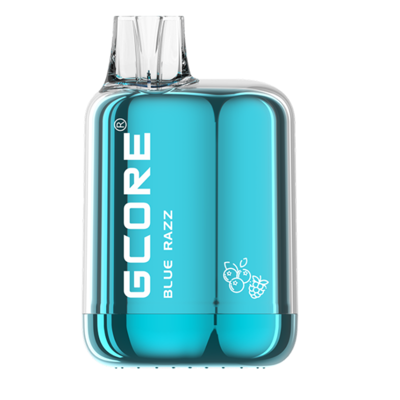 BUY GCORE BOX BLUE RAZZ NICOTINE FREE (0MG) DISPOSABLE (7000) AT MISTER VAPOR CANADA