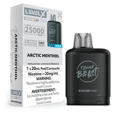 New In! Level X G2 ARCTIC MENTHOL ICED BOOST POD with 25000 puffs , compatible with level x battery. Buy Now at mister vapor.