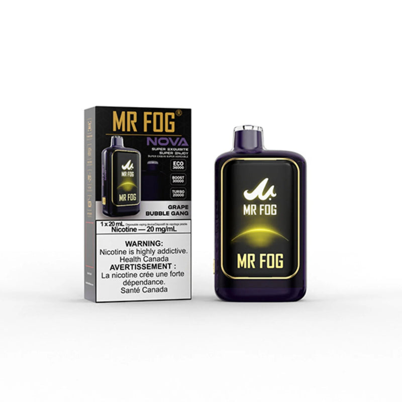 MR FOG GRAPE BUBBLE GANG NOVA 36K DISPOSABLE VAPE AT MISTER VAPOR ...