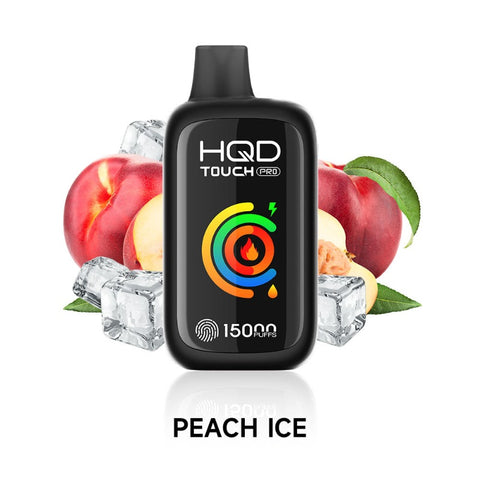 PEACH ICE HQD TOUCH PRO (15000 PUFFs) DISPOSABLE Peach Ice presents the perfect blend of sweetness and tartness, combined with a cooling menthol sensation. It offers an enjoyable vaping experience that can be enjoyed throughout the day.