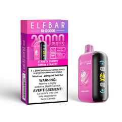 STRAZZY CHERRY ELF BAR GK20k DISPOSABLE VAPE Indulge in a vibrant blend of sweet strawberry and juicy cherry, delivering a mouthwatering, berry-packed delight that's perfect for your vaping enjoyment! Explore Elf Bar ground breaking new product, the Elf Bar GH20k. 