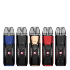 Vaporesso LUXE XR MAX 2 Pod Kit with 3200mAh battery, 5ml pods, dual mesh coils, and RGB display for premium MTL & DTL vaping performance.