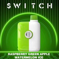 MR. FOG SWITCH RASPBERRY GREEN APPLE WATERMELON ICE DISPOSABLE VAPE MISTER VAPOR