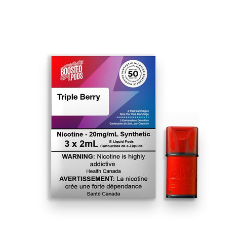 BOOSTED TRIPLE BERRY PODS (STLTH COMPATIBLE) MISTER VAPOR