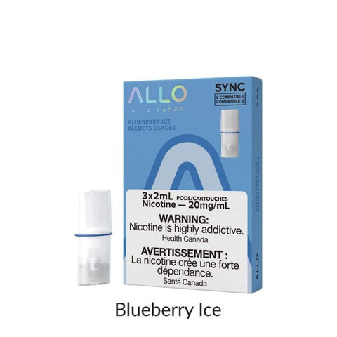ALLO SYNC BLUEBERRY ICE POD (3PK) (STLTH COMPATIBLE) MISTER VAPOR TORONTO BURLINGTON